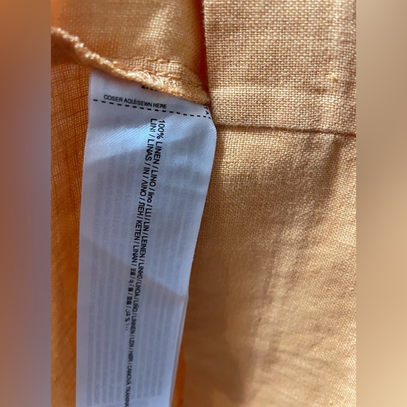 100% Linen Mango Shirty Dress - Picture 6 of 7